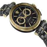 Versace Aion Chronograph Black Dial Black Steel Strap Watch for Men - VE1D01620 Buy Now By Versace