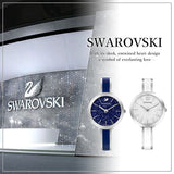 Swarovski Crystalline Delight Analog Blue Dial Two Tone Steel Strap Watch for Women - 5580533 Buy Now By Swarovski