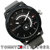 Tommy Hilfiger Denim Quartz Black Dial Black Leather Strap Watch for Men - 1791479 Buy Now By Tommy Hilfiger
