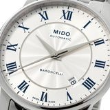 Mido Baroncelli III Automatic Silver Dial Silver Steel Strap Watch For Men - M8600.4.21.1 Buy Now By Mido