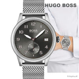 Hugo Boss Legacy Grey Dial Silver Mesh Bracelet Watch for Men - 1513673 Buy Now By Hugo Boss