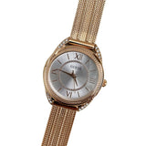 Guess Whisper Silver Dial Rose Gold Mesh Bracelet Watch for Women - W1084L3 Buy Now By Guess