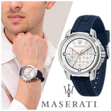 Maserati Successo Chronograph White Dial Blue Rubber Strap Watch For Men - R8871621013 Buy Now By Maserati