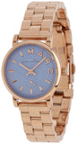 Marc Jacobs Mini Baker Blue Dial Rose Gold Steel Strap Watch for Women - MBM3285 Buy Now By Marc Jacobs