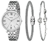 Fossil Jacqueline White Dial Silver Steel Strap Watch for Women - ES3698 Buy Now By Fossil