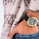 Guess Edge Chronograph Green Dial Black Leather Strap Watch For Men - GW0492G3 Buy Now By Guess