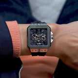 Guess Leo Chronograph Navy Blue Dial Blue Silicone Strap Watch For Men - GW0637G1 Buy Now By Guess