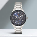 Tommy Hilfiger Austin Blue Dial Silver Steel Strap Watch for Men - 1791640 Buy Now By Tommy Hilfiger