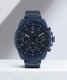 Tommy Hilfiger Decker Chronograph Blue Dial Blue Steel Strap Watch for Men - 1791560 Buy Now By Tommy Hilfiger