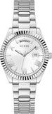 Guess Luna Silver Dial Silver Steel Strap Watch for Women - GW0308L1 Buy Now By Guess