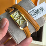 Michael Kors Empire Three Hand Gold Dial Brown Leather Strap Watch for Women - MK4721 Buy Now By Michael Kors