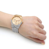 Michael Kors Runway Chronograph Gold Dial Two Tone Steel Strap Watch For Women - MK7329 Buy Now By Michael Kors