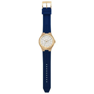 Michael Kors Lennox Three Hand White Dial Blue Silicone Strap Watch For Women - MK7333 Buy Now By Michael Kors
