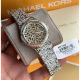 Michael Kors Lennox Analog Crystals Silver Dial Silver Steel Strap Watch For Women - MK7408 Buy Now By Michael Kors