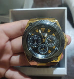 Guess Zena Chronograph Black Dial Black Rubber Strap Watch For Women - W1094L6 Buy Now By Guess