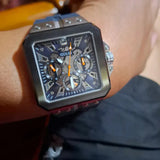 Guess Leo Chronograph Navy Blue Dial Blue Silicone Strap Watch For Men - GW0637G1 Buy Now By Guess