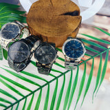 Daniel Wellington Iconic Link Chronograph Grey Dial Grey Steel Strap Watch for Men - DW00100643 Buy Now By Daniel Wellington