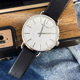 Calvin Klein Even White Dial Black Leather Strap Watch for Women - K7B211C6 Buy Now By Calvin Klein