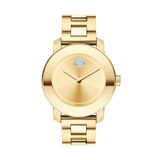 Movado Bold Gold Dial Yellow Gold Steel Strap Watch for Women - 3600104 Buy Now By Movado