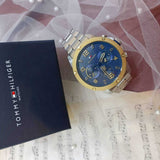 Tommy Hilfiger Blaze Chronograph Blue Dial Silver Steel Strap Watch for Men - 1792031 Buy Now By Tommy Hilfiger