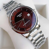 Tissot Luxury Powermatic 80 Brown Dial Silver Steel Strap Watch For Men - T086.407.11.291.00 Buy Now By Tissot