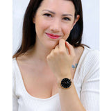 Daniel Wellington Petite Melrose Black Dial Rose Gold Mesh Strap Watch For Women - DW00100303 Buy Now By Daniel Wellington