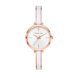 Michael Kors Jaryn Analog White Dial Two Tone Steel Strap Watch For Women - MK4342 Buy Now By Michael Kors