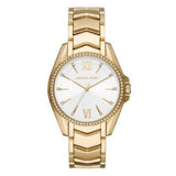 Michael Kors Whitney Three-Hand White Dial Gold Steel Strap Watch For Women - MK6693 Buy Now By Michael Kors