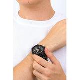 Guess Track Black Dial Black Steel Strap Watch for Men - GW0426G3 Buy Now By Guess