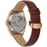 Fossil Vintage Muse Automatic Skeleton Maroon Dial Maroon Leather Strap Watch for Women - ME3137 Buy Now By Fossil