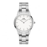 Daniel Wellington Iconic Link White Dial Silver Steel Strap Watch For Women - DW00100205 Buy Now By Daniel Wellington