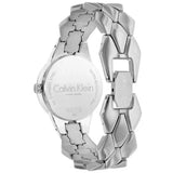 Calvin Klein Snake Black Dial Silver Steel Strap Watch For Women - K6E23141 Buy Now By Calvin Klein