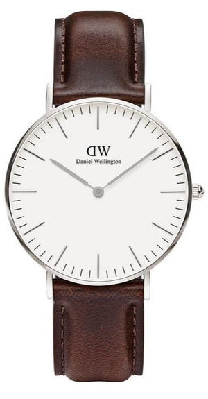 Daniel Wellington Classic Bristol White Dial Brown Leather Strap Watch For Women - DW00100056 Buy Now By Daniel Wellington