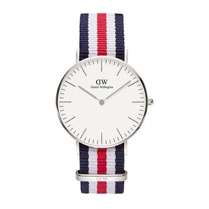 Daniel Wellington Classic Canterbury White Dial Two Tone NATO Strap Watch For Women - DW00100051 Buy Now By Daniel Wellington