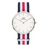 Daniel Wellington Classic Canterbury White Dial Two Tone Nylon Strap Watch For Men - DW00100016 Buy Now By Daniel Wellington