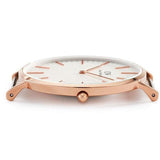 Daniel Wellington Classic Cornwall White Dial Black Nylon Strap Watch For Men - DW00100257 Buy Now By Daniel Wellington