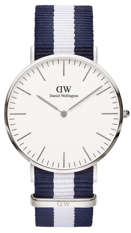 Daniel Wellington Classic Glasgow White Dial Two Tone NATO Strap Watch For Men - DW00100018 Buy Now By Daniel Wellington