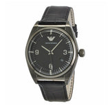 Emporio Armani Franco Black Dial Black Leather Strap Watch For Men - AR0368 Buy Now By Emporio Armani