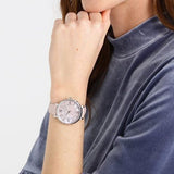 Fossil Jacqueline Blush Mother of Pearl Dial Pink Leather Strap Watch for Women - ES4151 Buy Now By Fossil