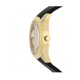 Guess Clarity Gold Dial Black Silicone Strap Watch for Women - GW0109L1 Buy Now By Guess