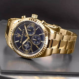 Maserati Competizione Chronograph Blue Dial Gold Steel Strap Watch For Men - R8853100026 Buy Now By Maserati
