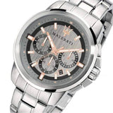 Maserati Successo Chronograph Silver Dial Silver Steel Strap Watch For Men - R8873621004 Buy Now By Maserati