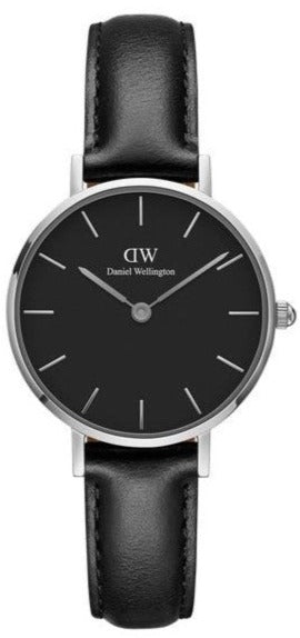 Daniel Wellington Classic Petite Sheffield Black Dial Black Leather Strap Watch For Women - DW00100236 Buy Now By Daniel Wellington