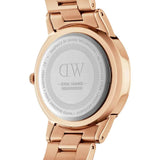 Daniel Wellington Iconic Link Pink Dial Rose Gold Steel Strap Watch For Women - DW00100333 Buy Now By Daniel Wellington