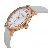 Marc Jacobs Baker White Dial White Leather Strap Watch for Women - MBM1284 Buy Now By Marc Jacobs