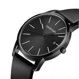 Calvin Klein City Quartz Black Dial Black Leather Strap Watch for Men - K2G2G4CX Buy Now By Calvin Klein
