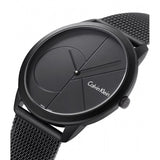 Calvin Klein Minimal Black Dial Black Mesh Bracelet Watch for Men - K3M514B1 Buy Now By Calvin Klein
