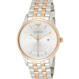 Emporio Armani Lambda Analog Silver Dial Two Tone Steel Strap Watch For Men - AR11044 Buy Now By Emporio Armani