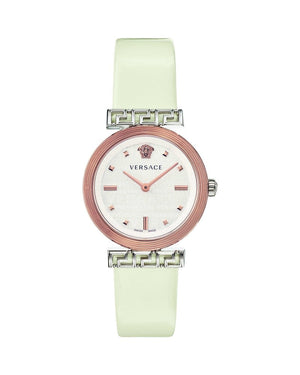 Versace Greca White Dial White Leather Strap Watch for Women - VELW00120 Buy Now By Versace
