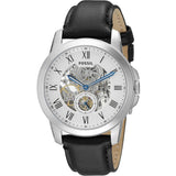 Fossil Townsman Automatic Chronograph White Dial Blue Leather Strap Watch for Men - ME3167 Buy Now By Fossil